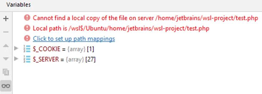 Chyba v IntelliJ způsobená špatnými path mappings pro Xdebug